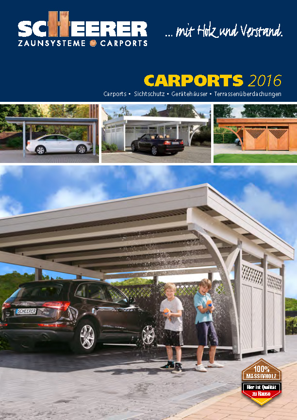 Auto-Carport und Carports, Autoschutz und Carports als Terrassenüberdachung - Unser Lieferant für Sie: Scheerer